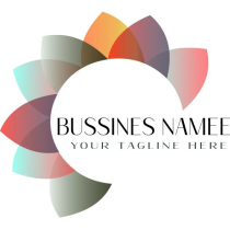 floral shape logo template Screenshot 1