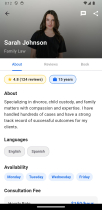 Lawyer advisor App Flutter UI  Screenshot 3