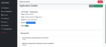 Job Application Management System with Admin Panel Screenshot 1