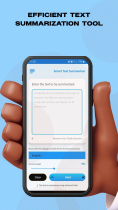 Smart Text Summarizer – Android App Java Screenshot 1