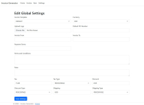ASP NET Invoice Generator Screenshot 1
